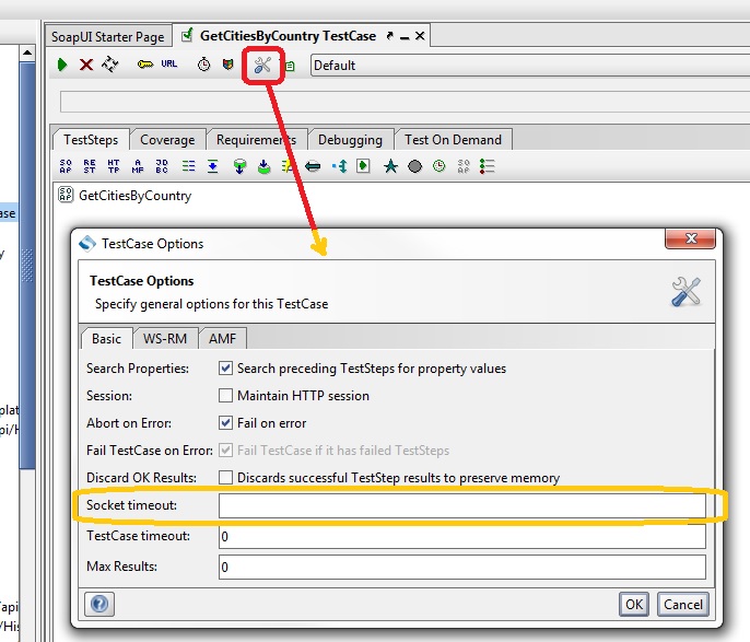 How to set a Timeout for a SoapUI API Test at AlertSite